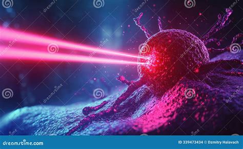 Laser beam interacting with skin tissue