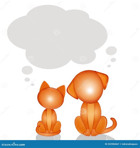 illustrazione di cani e gatti con pelle sana dopo trattamento