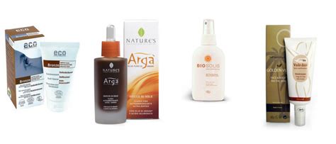 Immagine di prodotti autoabbronzanti e cosmetici effetto bronze