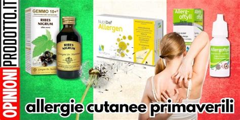 Schema riassuntivo dei principali trattamenti per le allergie cutanee