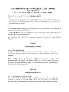 Illustrazione di un contratto collettivo nazionale di lavoro