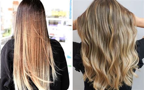Capelli con effetto balayage naturale