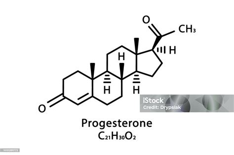 Struttura chimica del progesterone