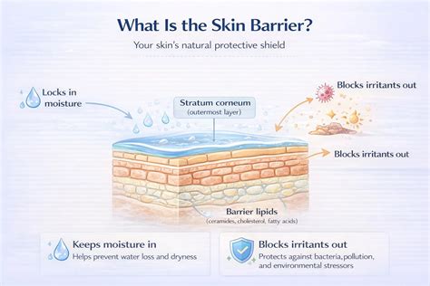 grafico che mostra la struttura della barriera cutanea