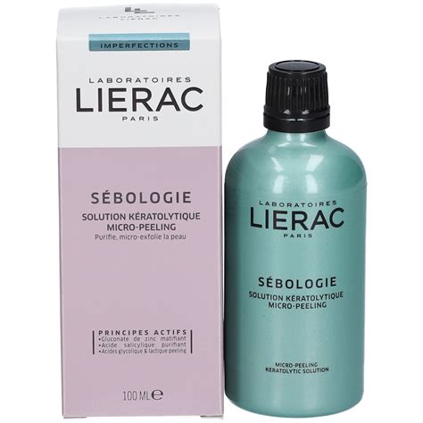 Immagine di un flacone di Lierac Sébologie Correttivo Viso con la sua texture bifasica visibile