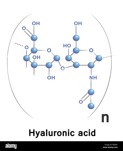 Diagramma molecolare di Acido Ialuronico