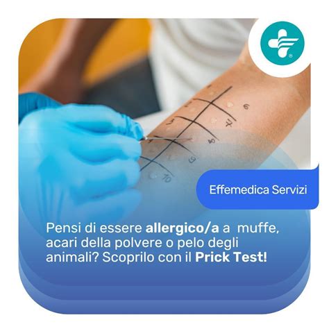 Schema di un prick test allergologico