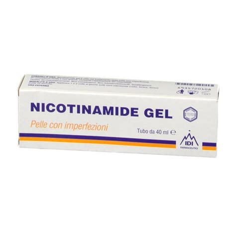 Schema di applicazione del Nicotinamide Gel su viso, torace e dorso