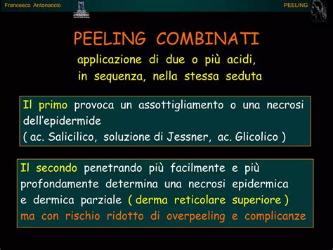 Struttura della pelle e azione del peeling chimico