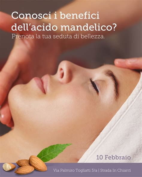 Schema dei benefici dell'acido mandelico