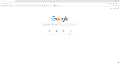 Barra di ricerca di Google con un operatore di ricerca avanzato