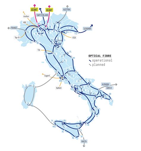 Mappa dell'Italia con i punti di presenza di SPF Mediazione