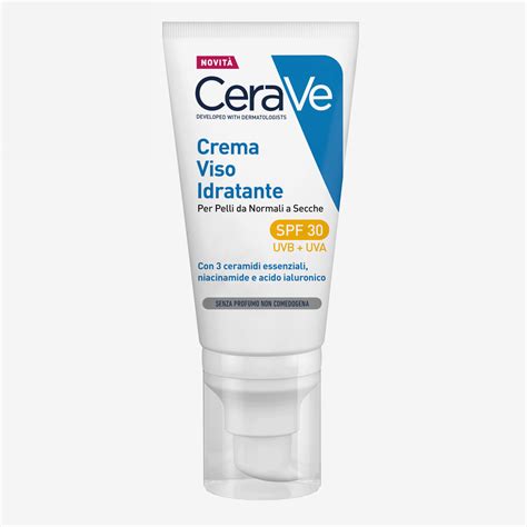Viso con crema idratante