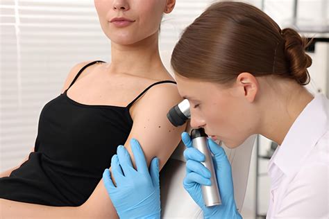 dermatoscopio in azione