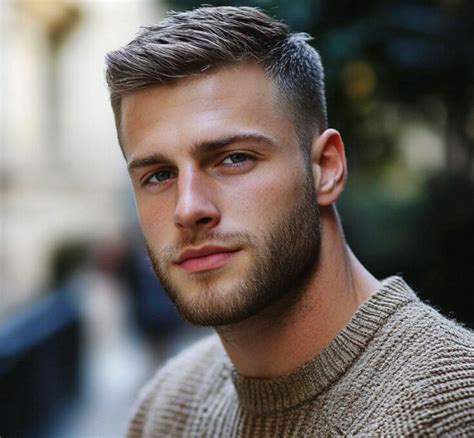 Uomo con taglio corto sfumato