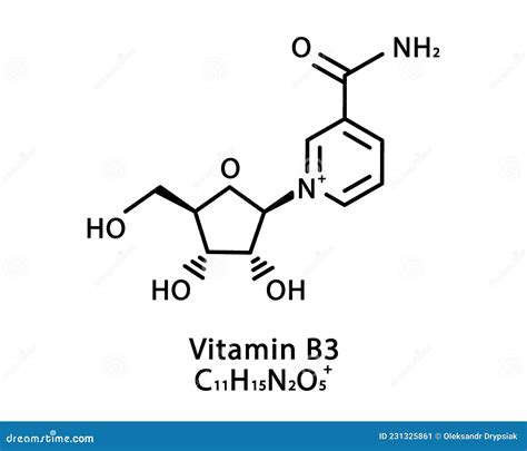 Illustrazione molecolare di Vitamina B3