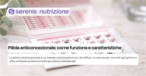 Schema che illustra il meccanismo d'azione della pillola anticoncezionale sugli ormoni