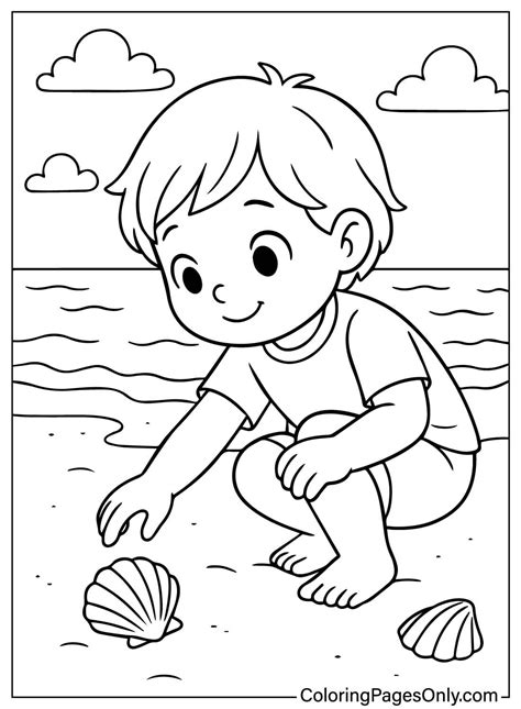 Bambino felice che gioca sulla spiaggia con protezione solare