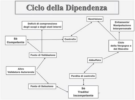 Diagramma che illustra il ciclo di dipendenza da cortisone
