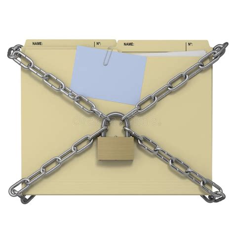 Illustrazione concettuale di un'email sicura con un lucchetto