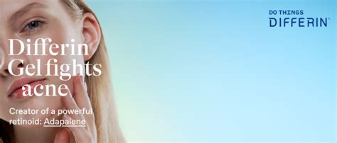 Infografica che riassume i benefici di Differin nel trattamento dell'acne.