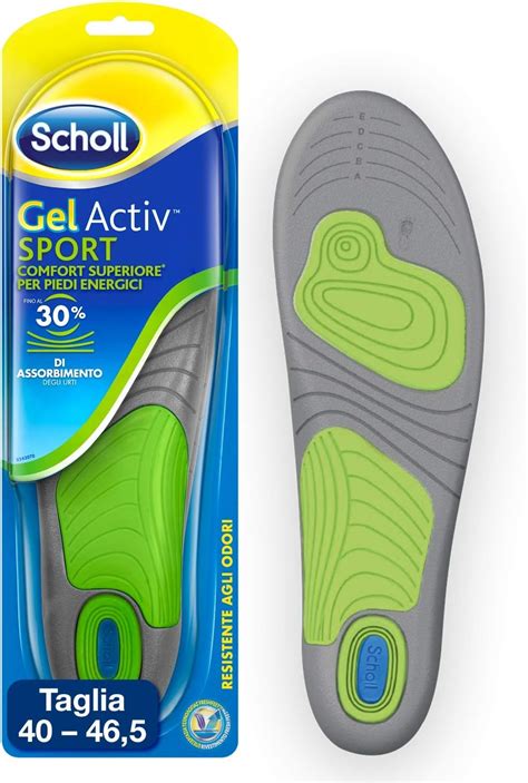 Schema di una soletta Dottor Scholl Gel Activ