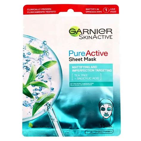 maschera viso Garnier per acne