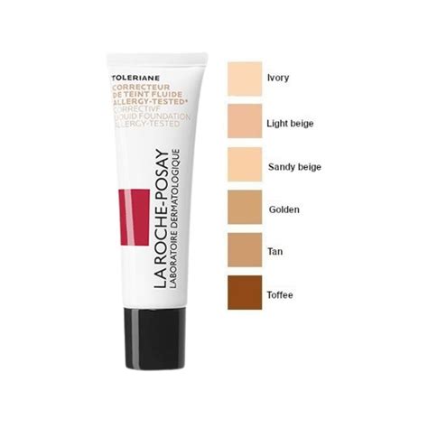 Schema comparativo delle caratteristiche dei fondotinta La Roche-Posay e RVB Lab