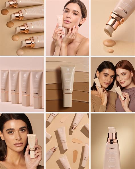 Texture di un fondotinta con diversi livelli di coprenza