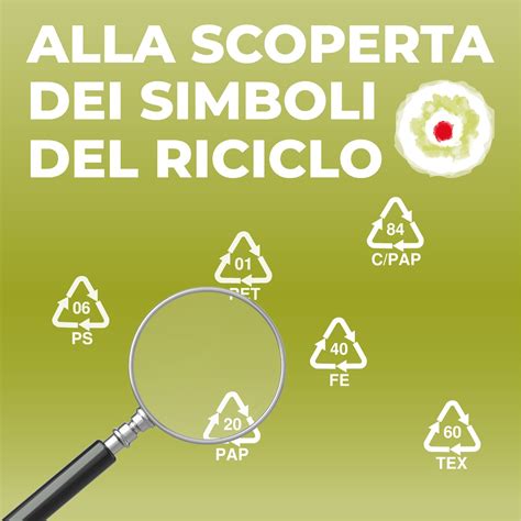 Simbolo del riciclo e coralli