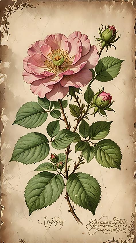 Illustrazione botanica di fiori e piante utilizzate nei prodotti Yves Rocher.