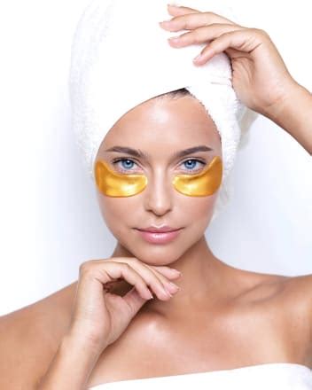 Patch occhi dorati con oro 24 carati