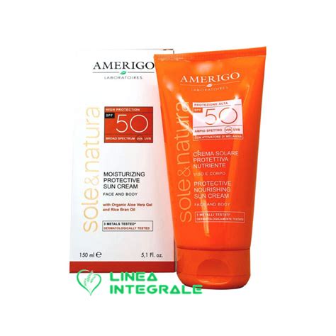 Protezione solare SPF 50 ad ampio spettro