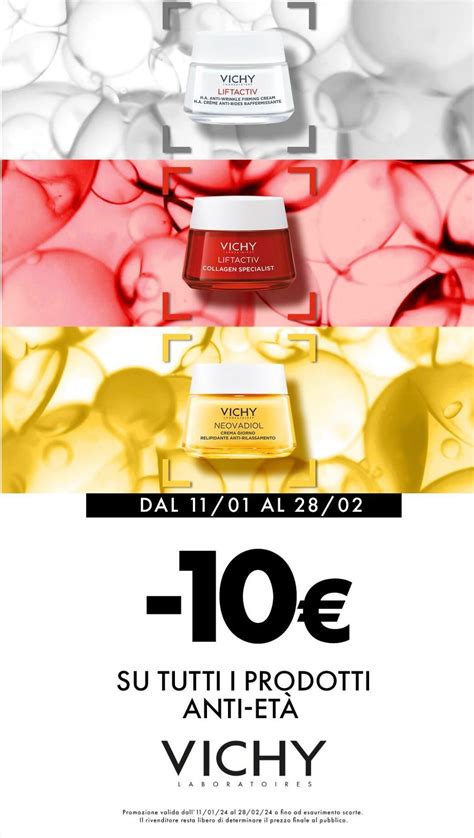 Una selezione di prodotti Vichy per la cura della pelle