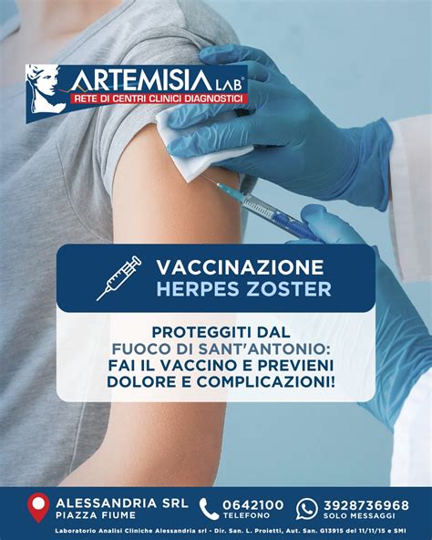 Infografica che illustra i benefici della vaccinazione contro l'Herpes Zoster
