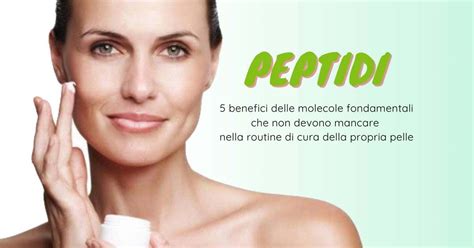 Infografica: Benefici dei Peptidi nella Cura della Pelle