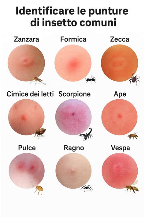 Illustrazione di una goccia di gel che lenisce una puntura di insetto