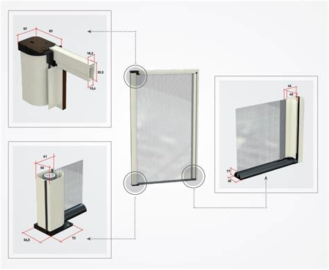 Zanzariera a rullo installata su una finestra