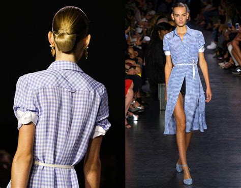 Tessuto a quadretti Vichy blu e bianco