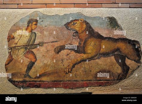 Affresco romano con lupi