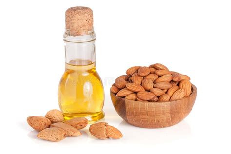 bottiglia di olio di mandorle e miele