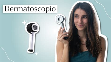 Strumento dermatoscopio in uso