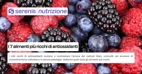 Varietà di frutti ricchi di antiossidanti