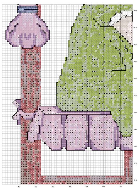 Donna che ricama a punto croce