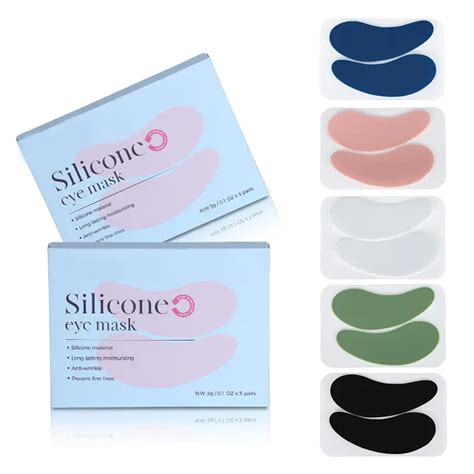 Silicone eye patches and their storage box