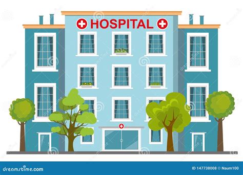 Edificio moderno di una clinica o ospedale