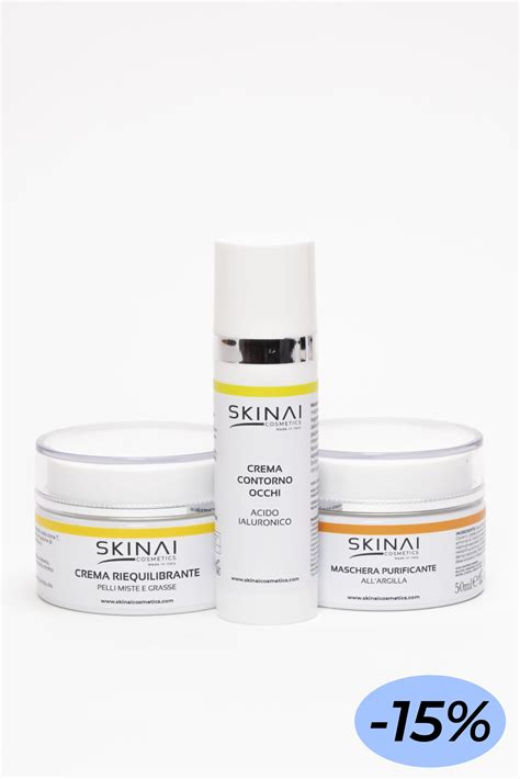 Schema della pelle con zone miste e grasse