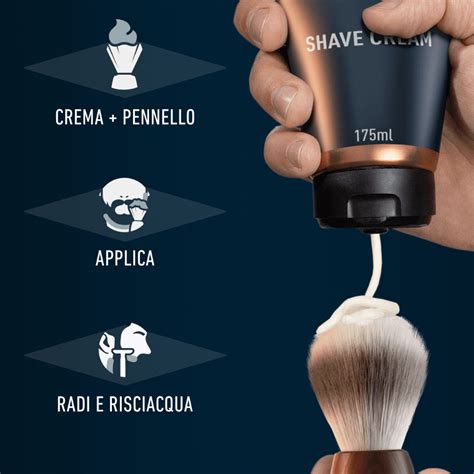 Pennello da barba con crema